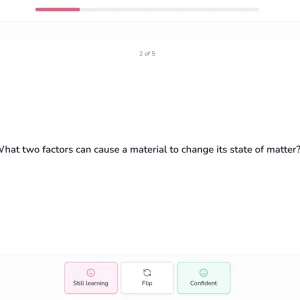 Screenshot of a Chemistry Flashcard question.