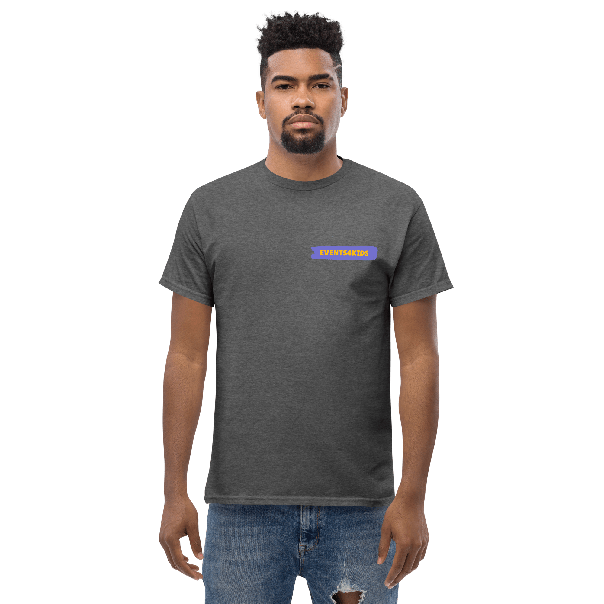 Events4Kids T-Shirt Small Logo Adults - Image 4
